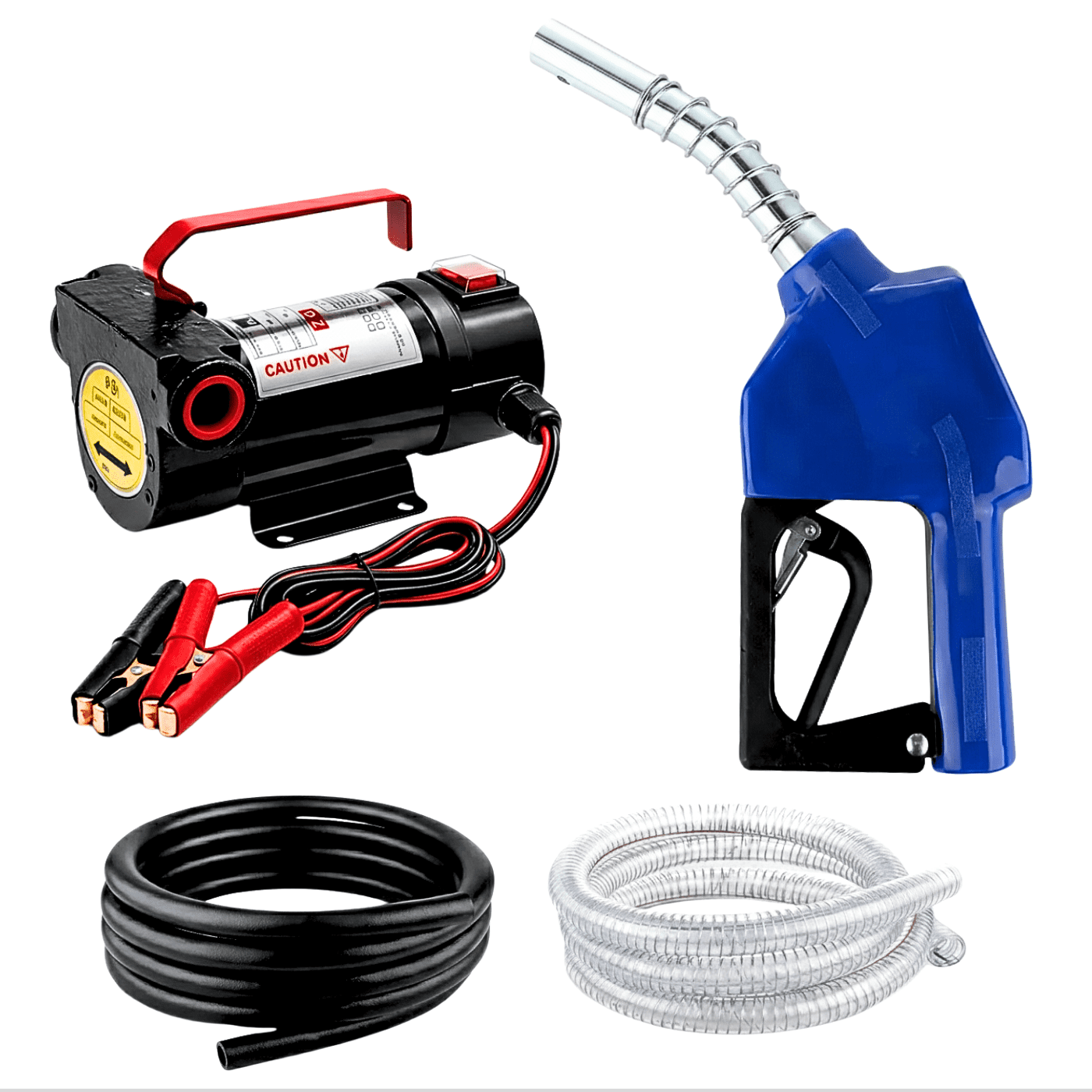 Genérica - Bomba Eléctrica 12v Trasvasije Petróleo Diésel Con Pistola