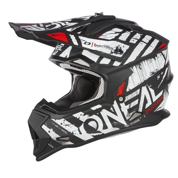 Casco O'NEAL 2 SRS Glitch Negro/Blanco - Talla Grande (LG)