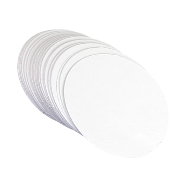 100 Piezas De Insignia De Botón, Tarjeta En Blanco Redonda De Papel En Blanco Para Hacer Insignias De Botón, 44mm
