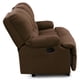 thumbnail image 4 of Bergere Perugia Reclinable 3 Cuerpos Tela Velvet Chocolate, 4 of 8