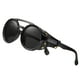 thumbnail image 3 of KEITHION Steampunk Sunglasses: Retro Eyewear for Men & Women with Leather Side Glasses & UV400 Protection, 3 of 5