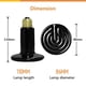 thumbnail image 5 of Bombilla de cerámica con emisor de calor para reptiles, 40 W, 60 W, 100 W, 150 W, 250 W, 5 of 7