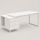 thumbnail image 3 of Escritorio Atlas Blanco 140 Cm Con Cajones Para Home Office, 3 of 8