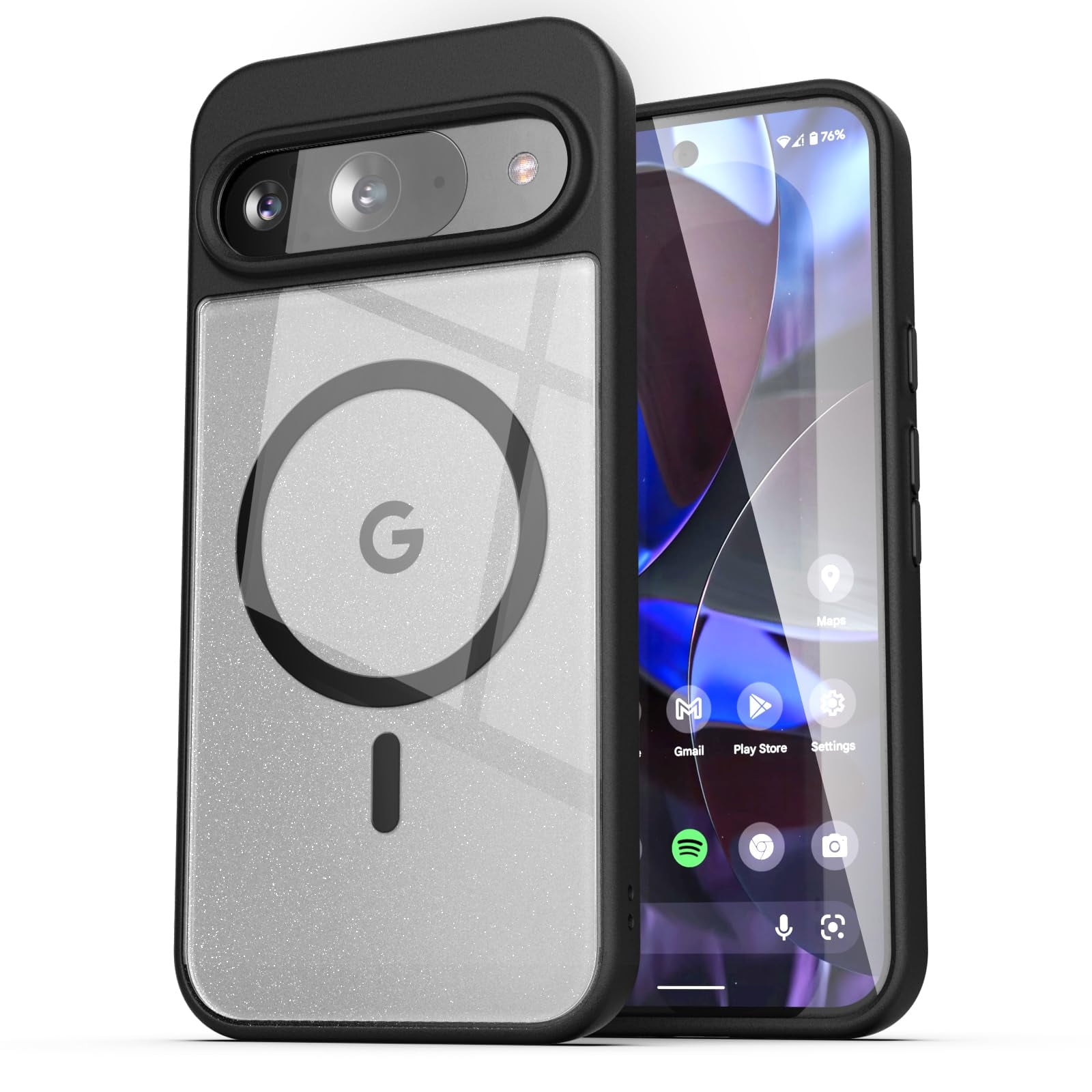 Encased - Funda Transparente Magnética Para Google Pixel 9/pixel 9 Pro