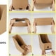 thumbnail image 5 of Organizador de archivos y revistas de cartón (paquete de 3), caja de almacenamiento plegable para documentos, organizador de archivos de escritorio para la escuela, la oficina y el hogar., 5 of 5