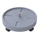 thumbnail image 2 of Plant Pallet Caddy Round Flower Maceta Mover Rolling Movable Planter Trolley Grey, 2 of 5