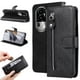 thumbnail image 1 of Funda con Cremallera para OPPO Reno 10/10 Pro 5G, Carcasa Cartera de Cuero PU con Soporte y Tarjetero, 1 of 6