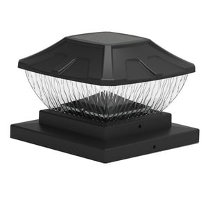 Genérico - El Poste Solar Enciende Las Luces Al Aire Libre Led Solares Para La Decoración Del Jardín Del Patio Trasero Negro