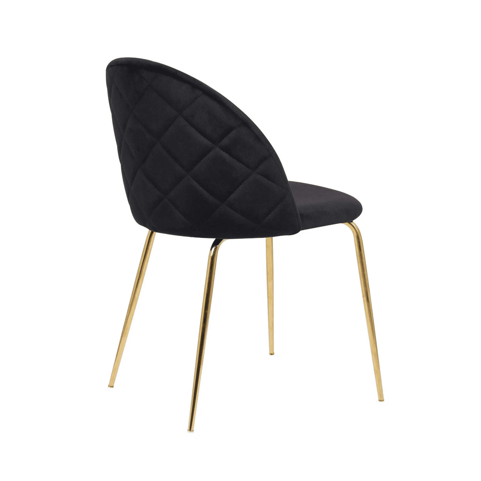 Habita2 Chile - Silla Nordic Felpa Gold - Negro