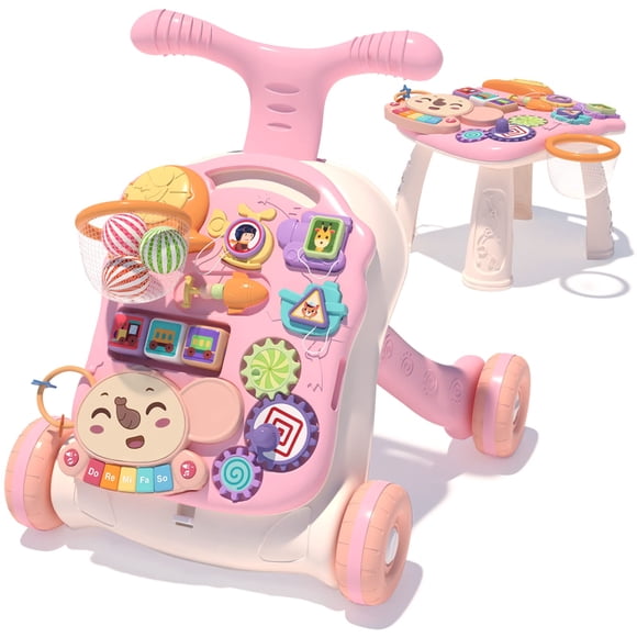 Baby Walker QDRAGON 3 en 1 con centro de actividades para niñas