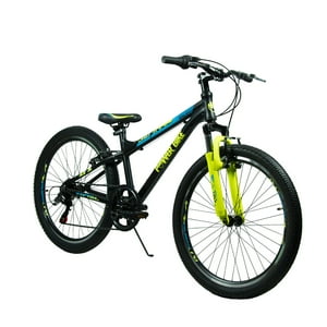 Powerbike - Bicicleta Mtb Aro 24 Negra/Verde Galaxy