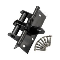 Bothyi - Bisagra De Puerta Con Resorte De Cierre Automático, Cierre Automático Para Gabinetes De Baño Y Cocina, Color Negro