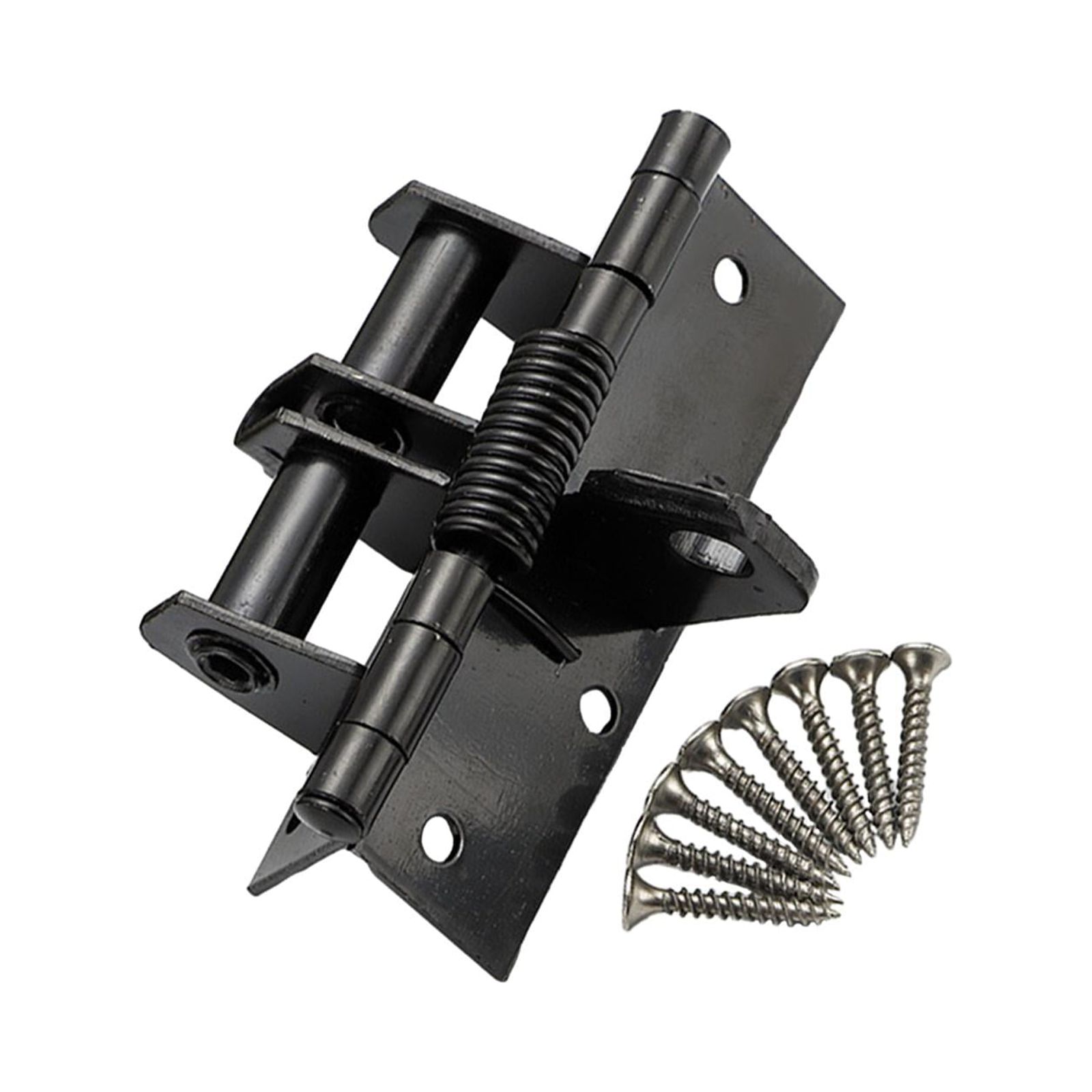 Bothyi - Bisagra De Puerta Con Resorte De Cierre Automático, Cierre Automático Para Gabinetes De Baño Y Cocina, Color Negro