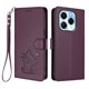 thumbnail image 1 of Funda de Gato tipo Libro para Infinix Note 40X 5G, Morado Oscuro, 1 of 6