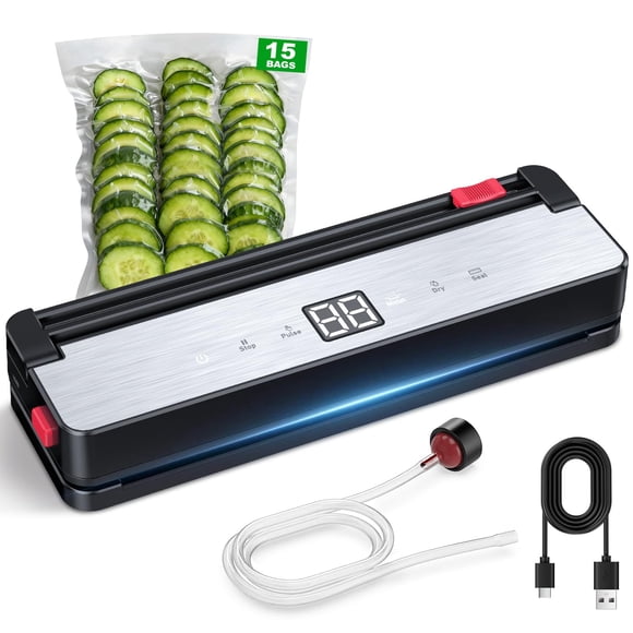 Selladora al vacío portátil QUWRI 75 kPa inalámbrica de 4000 mAh