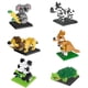 thumbnail image 5 of Juego de bloques de construcción FUN LITTLE TOYS, minianimales, paquete de 12 unidades para niños, 5 of 6