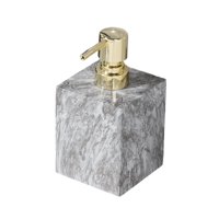 Magideal - Dispensador De Jabón, Bomba De Espuma, Botella De Loción, Champú, Ducha, Dispensador De Jabón De Manos Reutilizable Rústico, Dispensador De Jabón Líqu Oro Gris