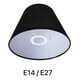 thumbnail image 3 of Pantalla Para Lampara Repuesto Pantalla Vestido E14 E27 Gran negro, 3 of 3
