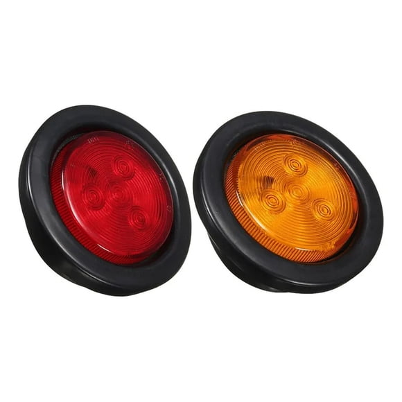 Foco Led Rojo / Ambar 2,5 Pulgadas Ramplas Remolques Camion