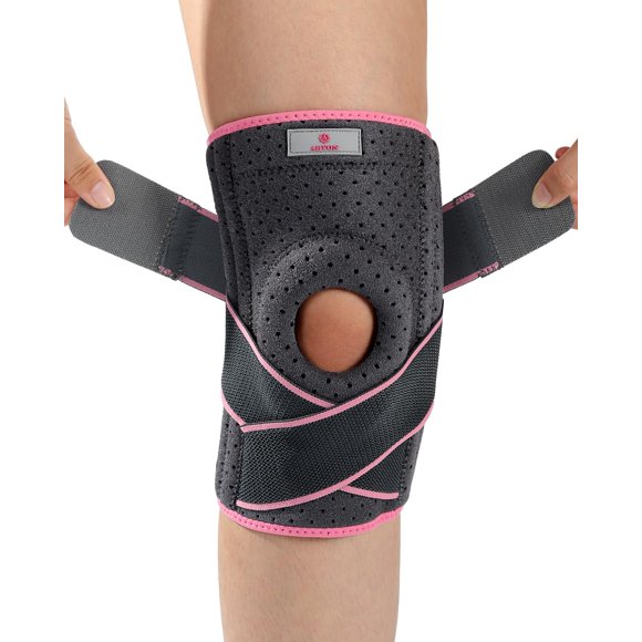 Rodillera ABYON ajustable para hombres y mujeres, máximo soporte