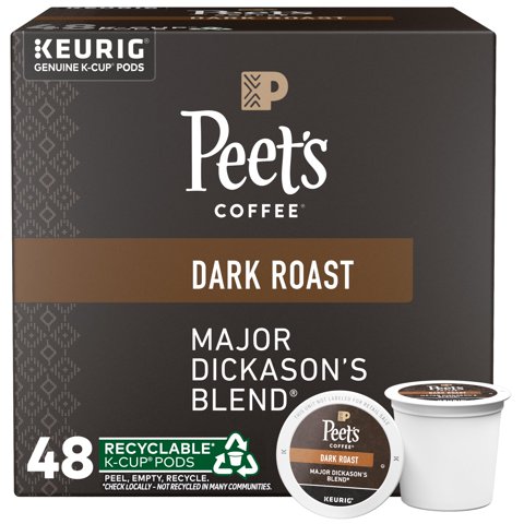 Cápsulas De Café Peet'S Coffee Major Dickason'S Blend, 48 Unidades