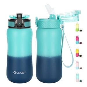 Botella De Agua Infantil Oldley Acero Inoxidable 355Ml Con Pajilla E Infusor