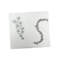 Magideal - Estabilizador Soluble En Agua, Estabilizador De Telas, Manualidades, Estampado Floral, Costura A Mano, Estabilizador Para Manteles, Toallas, Gorros, B Patrón Grande