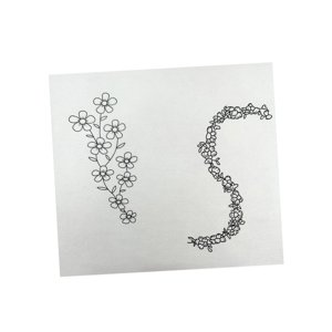 Magideal - Estabilizador Soluble En Agua, Estabilizador De Telas, Manualidades, Estampado Floral, Costura A Mano, Estabilizador Para Manteles, Toallas, Gorros, B Patrón Grande