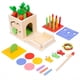 thumbnail image 1 of Montessori Eight-in-one Coin Box Multi-function Plug Stick Pull Radish Children Children's Building Blocks Color Matching Intelligence Box Toys, 1 of 2