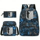 thumbnail image 4 of 3pcs Backpack Crossbody Bag And Pen Bag Set, Fashionable Print Backpack, Large Capacity Travel Bag, Students School Bag, Men And Women Lightweight Bag, 4 of 5