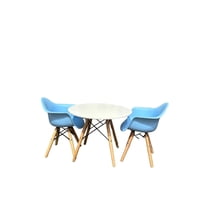 Moadchile - Set Comedor Kids Mesa Y 2 Butacas Celeste