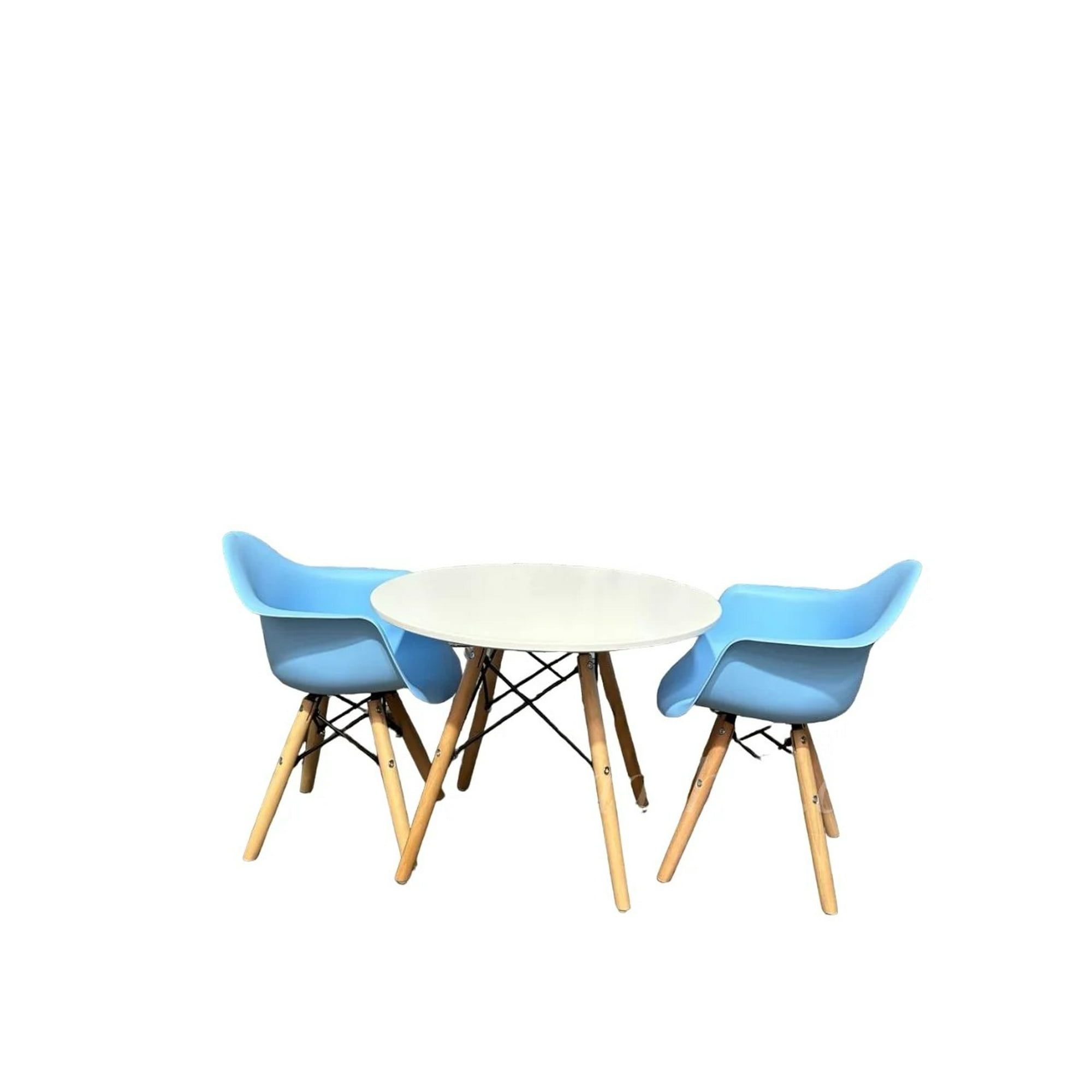 Moadchile - Set Comedor Kids Mesa Y 2 Butacas Celeste