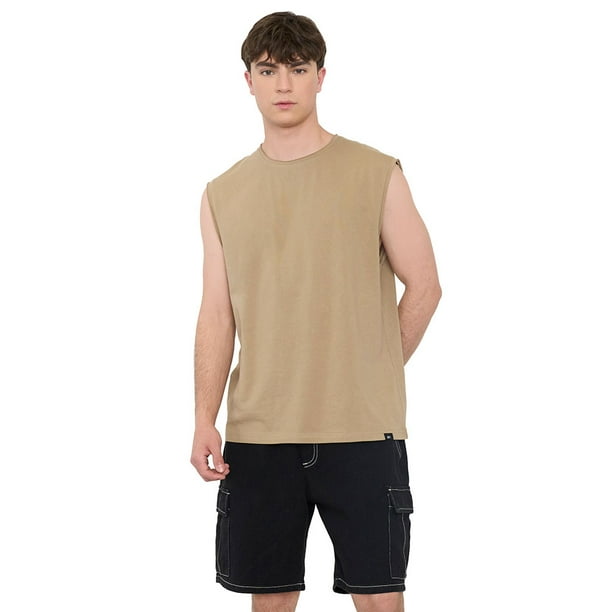 Polera Hombre Worker Sin Mangas Ecru Corona
