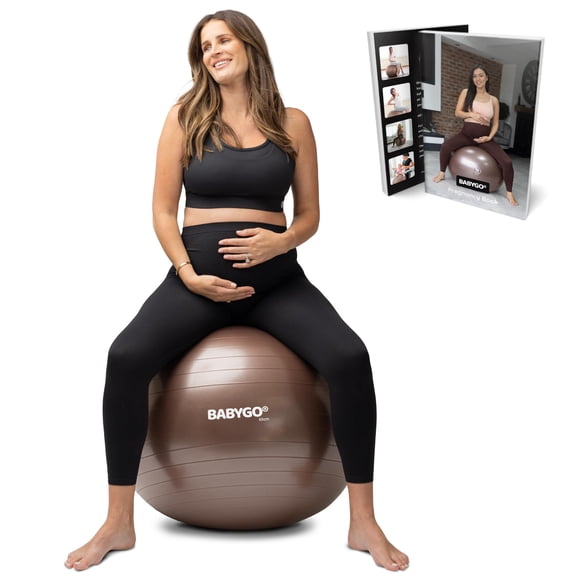 Pelota de parto BABYGO de 65 cm para yoga y ejercicio durante el embarazo