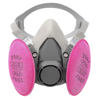 Telotenemos - Mascarilla Antigas 6200 Mascara Respirador 4 Filtros Ajustable