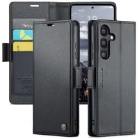 Caseme Tipo Cartera Samsung Galaxy S24 Fe Con Cierre Magnético, Rfid, Tarjetero, Soporte, Carga Inalámbrica