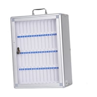 Magideal - Armario De Almacenamiento Para Teléfonos, Caja De Bloqueo, Estable, Montado En La Pared, Oficina, Aleación De Aluminio, Reunión En El Aula, Tabla De B 48 Ranuras