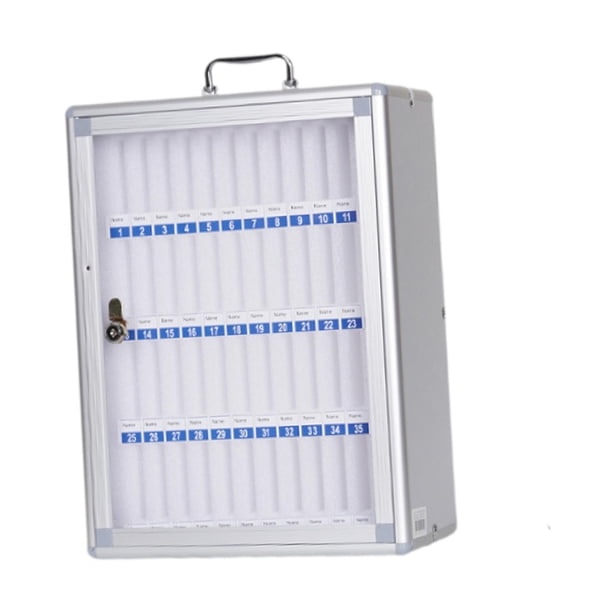 Armario de almacenamiento para teléfonos, caja de bloqueo, estable, montado en la pared, oficina, aleación de aluminio, reunión en el aula, tabla de b 48 ranuras