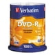 thumbnail image 1 of DVD-R Verbatim 4.7GB 16x Paquete de 100 discos Plata, 1 of 2