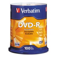 Dvd-R Verbatim 4.7Gb 16X Paquete De 100 Discos Plata