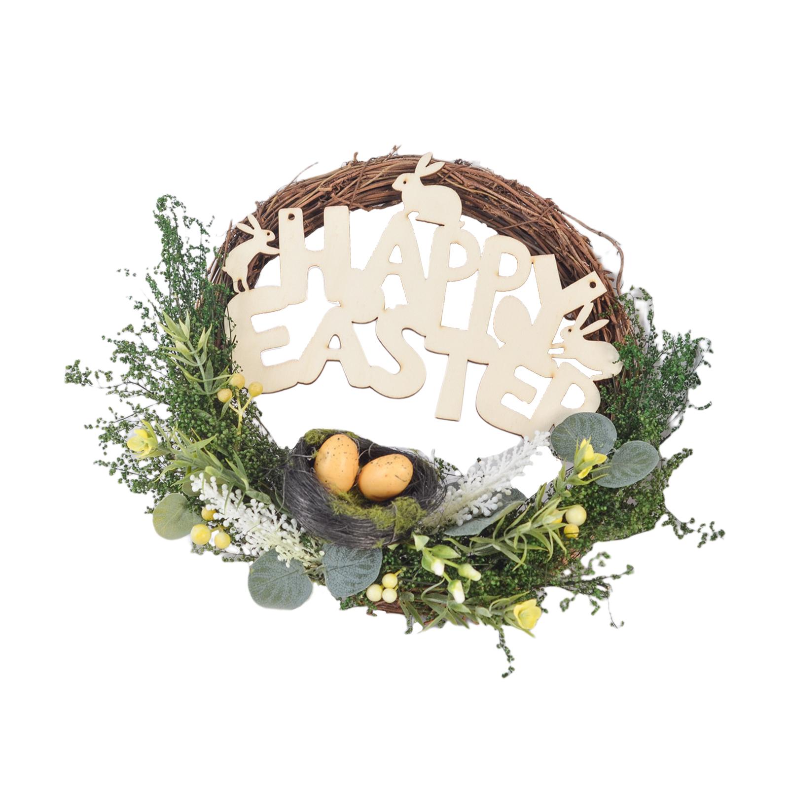 Magideal - 27X29Cm Guirnaldas De Pascua Adornos De Decoración Atmósfera Festiva Suministros Accesorios Accesorios Para Fotografía Hojas De Plástico Para