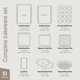 thumbnail image 2 of Juego de utensilios para hornear Bakken de acero al carbono, 10 piezas, 2 of 7