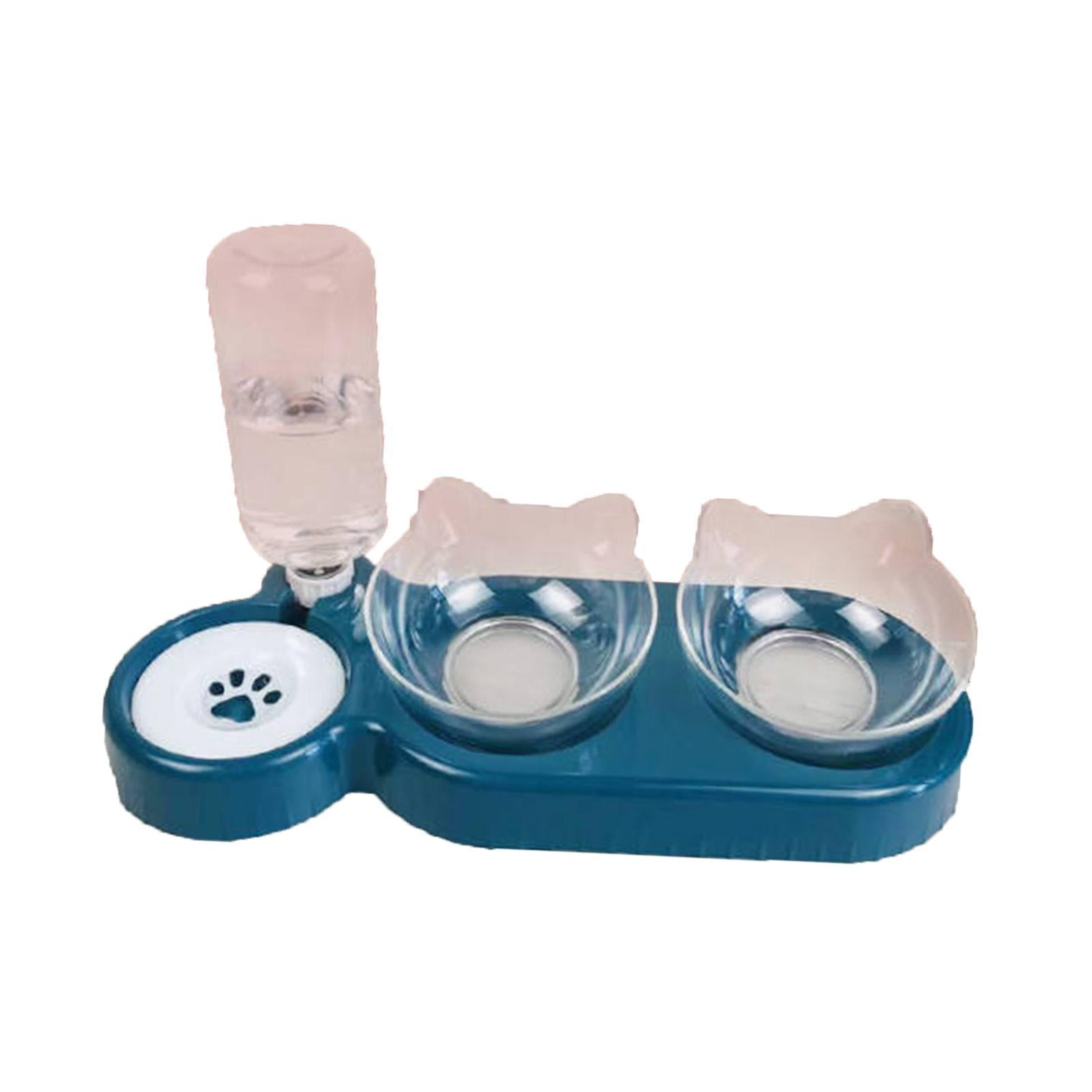 Ioensy - Juego De Cuencos Para Agua Y Comida Para Perros Pequeños O Medianos, Gatos, Cachorros Y Gatitos, Color Azul