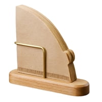 Portafiltros De Café Deyiman V60 Organizador De Madera Y Latón