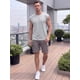 thumbnail image 2 of INSPIRE CHIC Camiseta sin mangas de entrenamiento para hombre, ajuste holgado, gimnasio, verano, camisetas sin mangas S Gris claro, 2 of 5