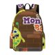 thumbnail image 1 of Monster Bash-theme Backpack, Campus style schoolbag Bookbag with Adjustable Shoulder Straps And Large Zip Compartment, Unisex Travel Bags.42x30x15cm, 1 of 6