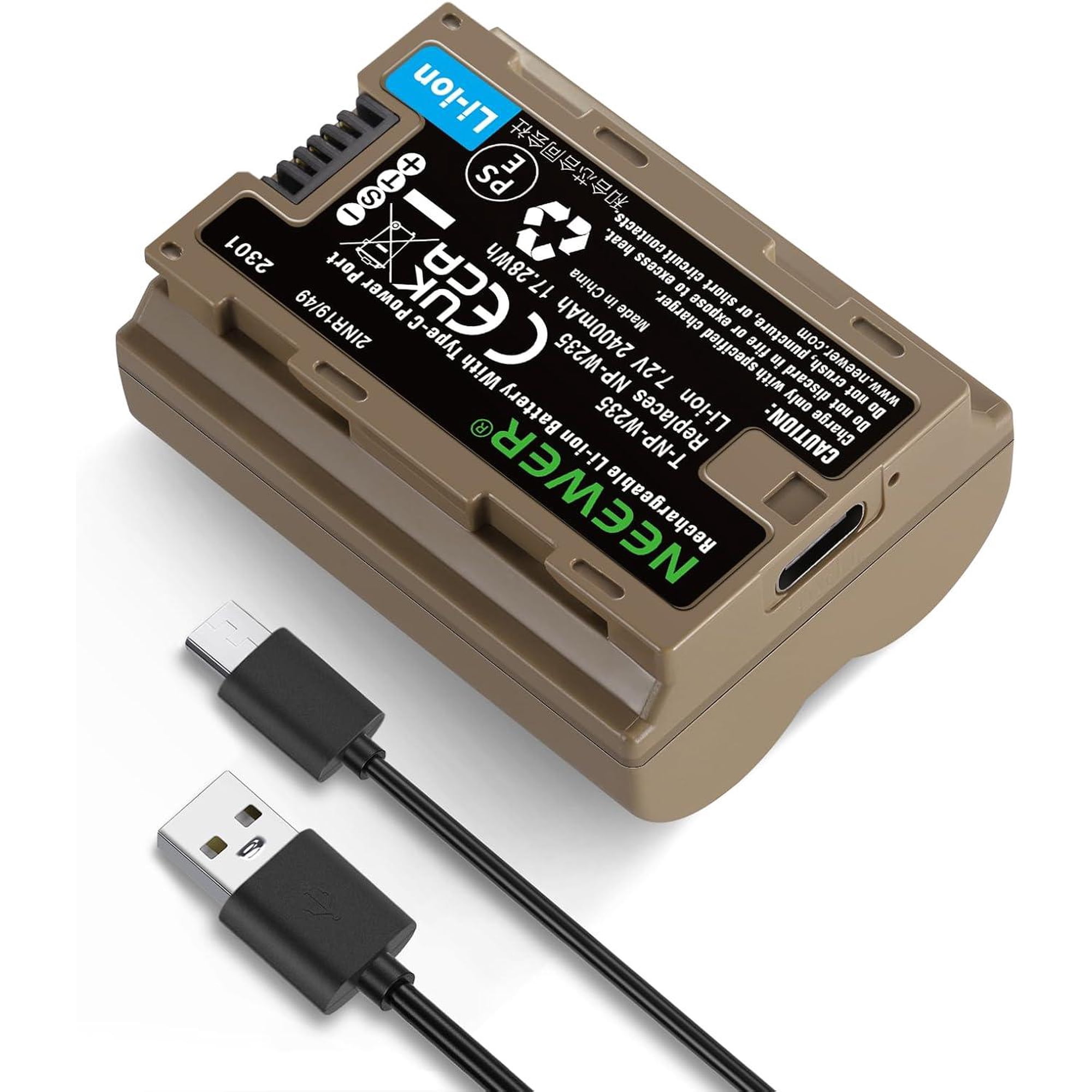 Batería Neewer Np-w235 2400mah Para Fujifilm