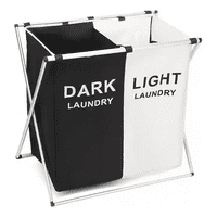 Genérico - Cesta Ropa Sucia Doble Plegable Diseño Práctico