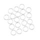 thumbnail image 3 of 20 piezas de plata plateado soldado cerrado saltar anillos hallazgos de joyería 6 mm, 3 of 3