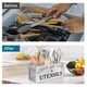 thumbnail image 3 of Soporte para utensilios de cocina Suli extra grande con 4 compartimentos, color blanco, 3 of 8